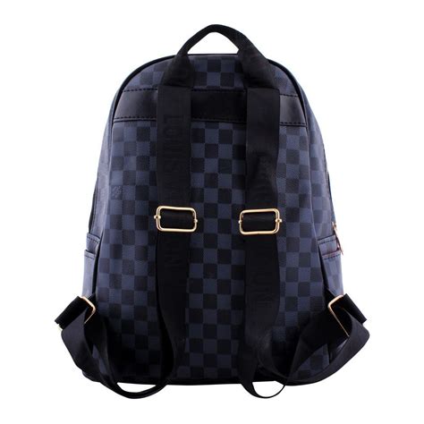 backpack louis vuitton black|louis vuitton checkered backpack.